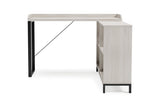 Bayflynn White/Black L-Desk