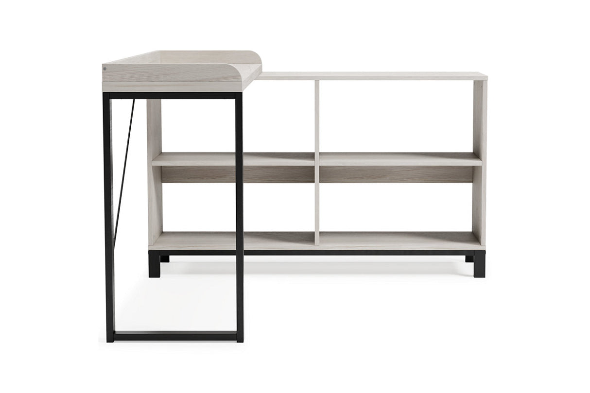 Bayflynn White/Black L-Desk