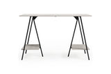 Bayflynn White/Black Home Office Desk