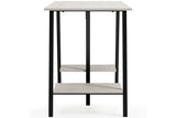 Bayflynn White/Black Home Office Desk