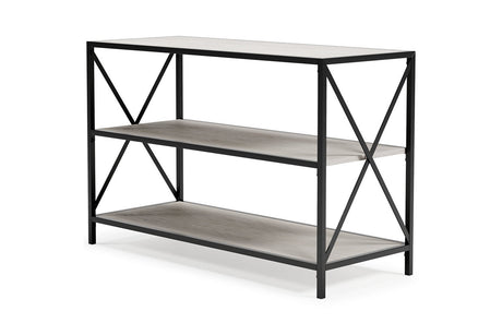 Bayflynn White/Black Bookcase