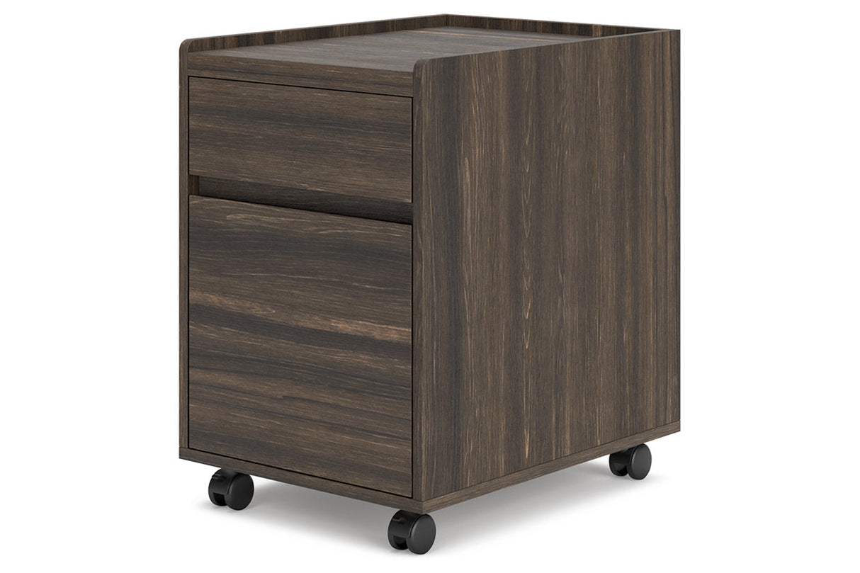 Zendex Dark Brown File Cabinet