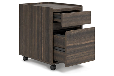 Zendex Dark Brown File Cabinet