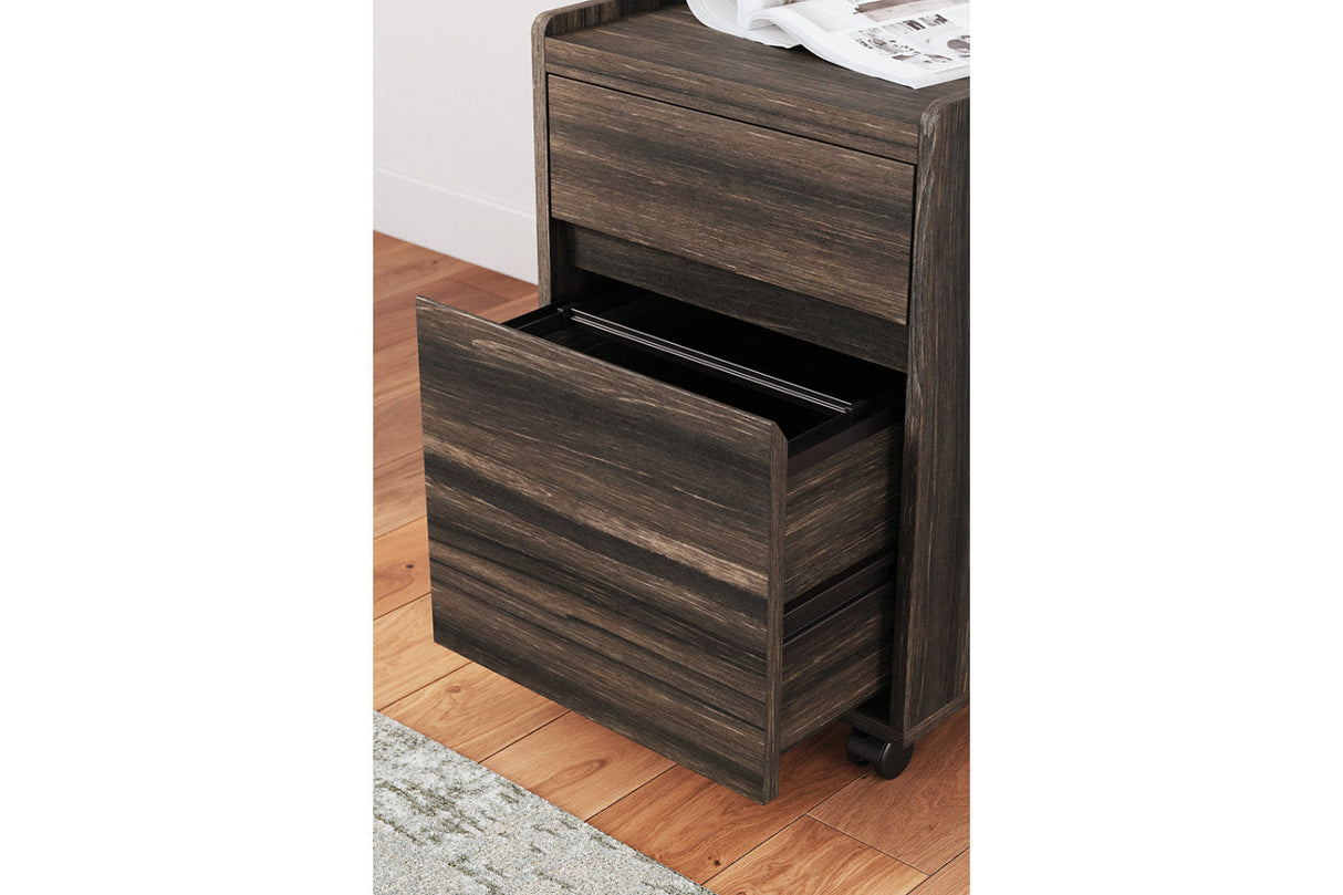 Zendex Dark Brown File Cabinet