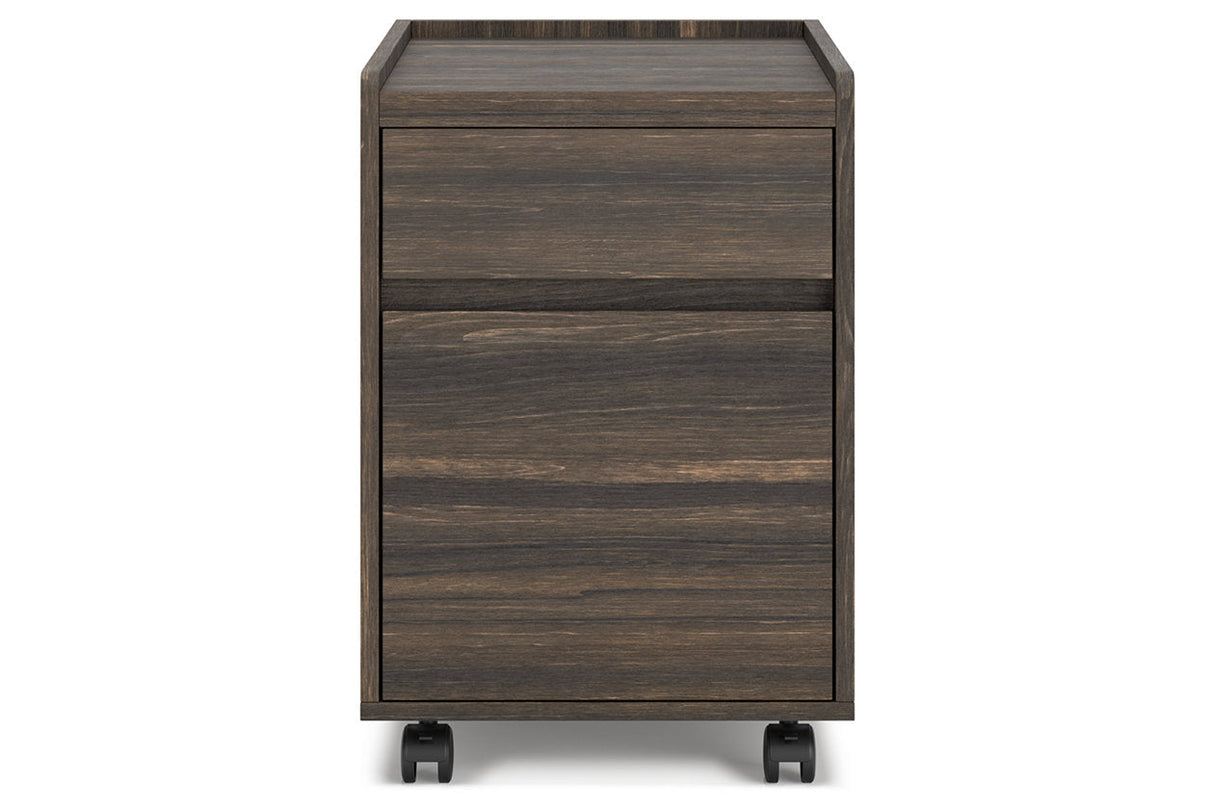 Zendex Dark Brown File Cabinet