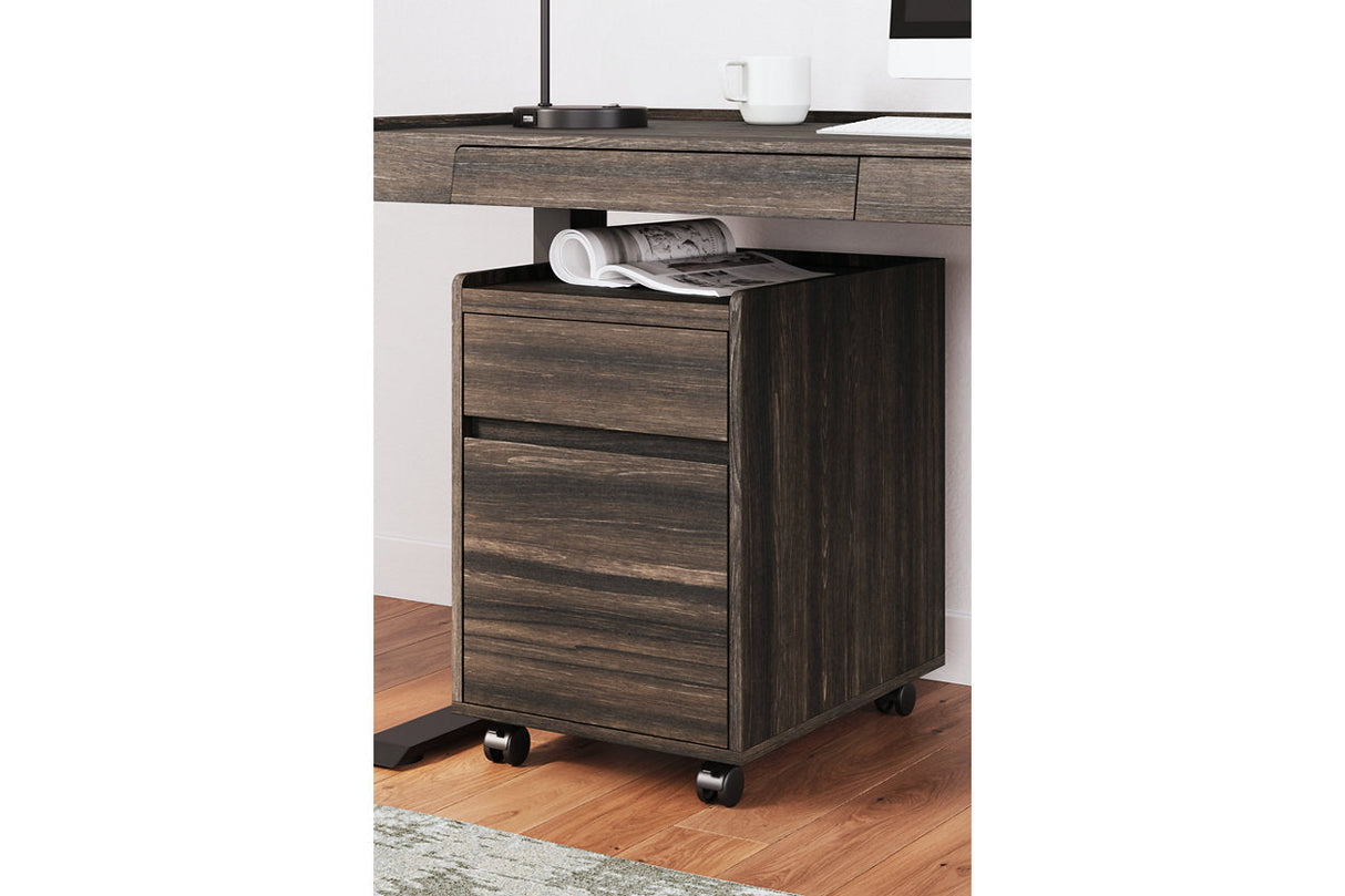 Zendex Dark Brown File Cabinet