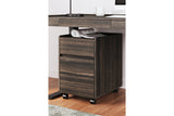 Zendex Dark Brown File Cabinet