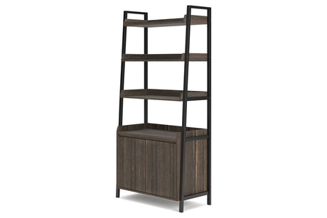 Zendex Dark Brown 72" Bookcase