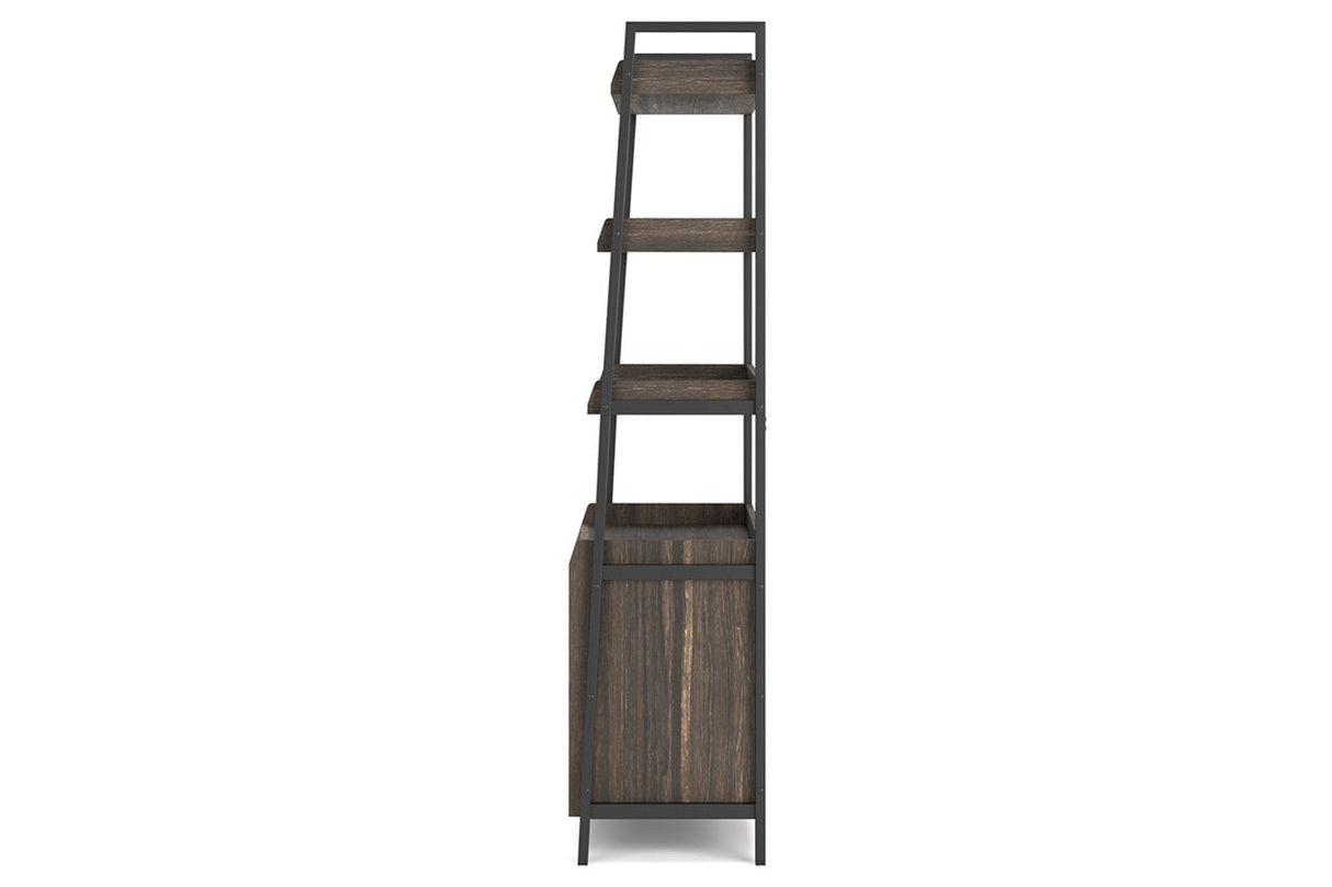 Zendex Dark Brown 72" Bookcase