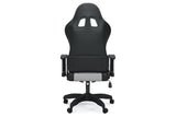 Lynxtyn White/Gray Home Office Desk Chair