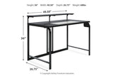 Lynxtyn Black 48" Home Office Desk