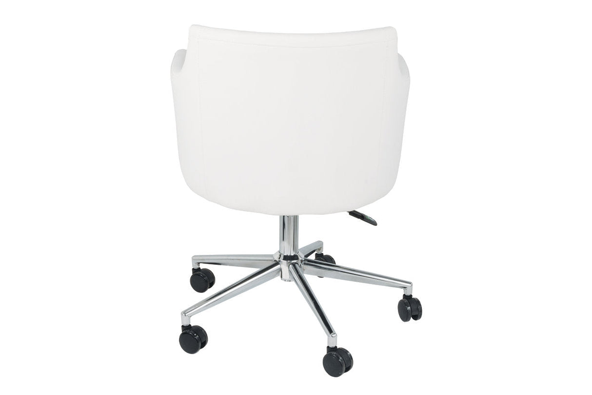 Baraga White Home Office Desk Chair