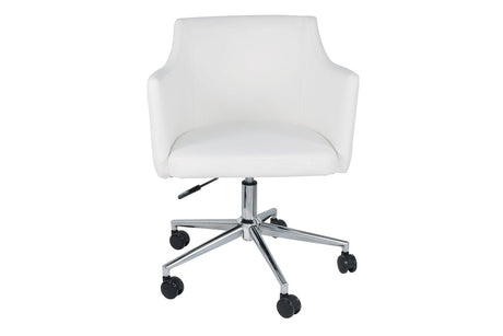 Baraga White Home Office Desk Chair