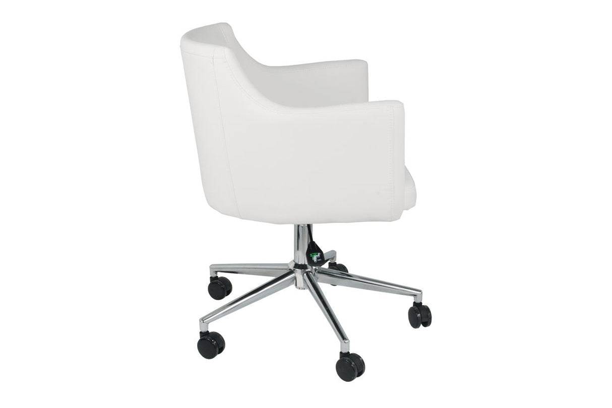 Baraga White Home Office Desk Chair