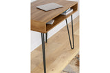 Strumford Brown/Black Home Office Desk