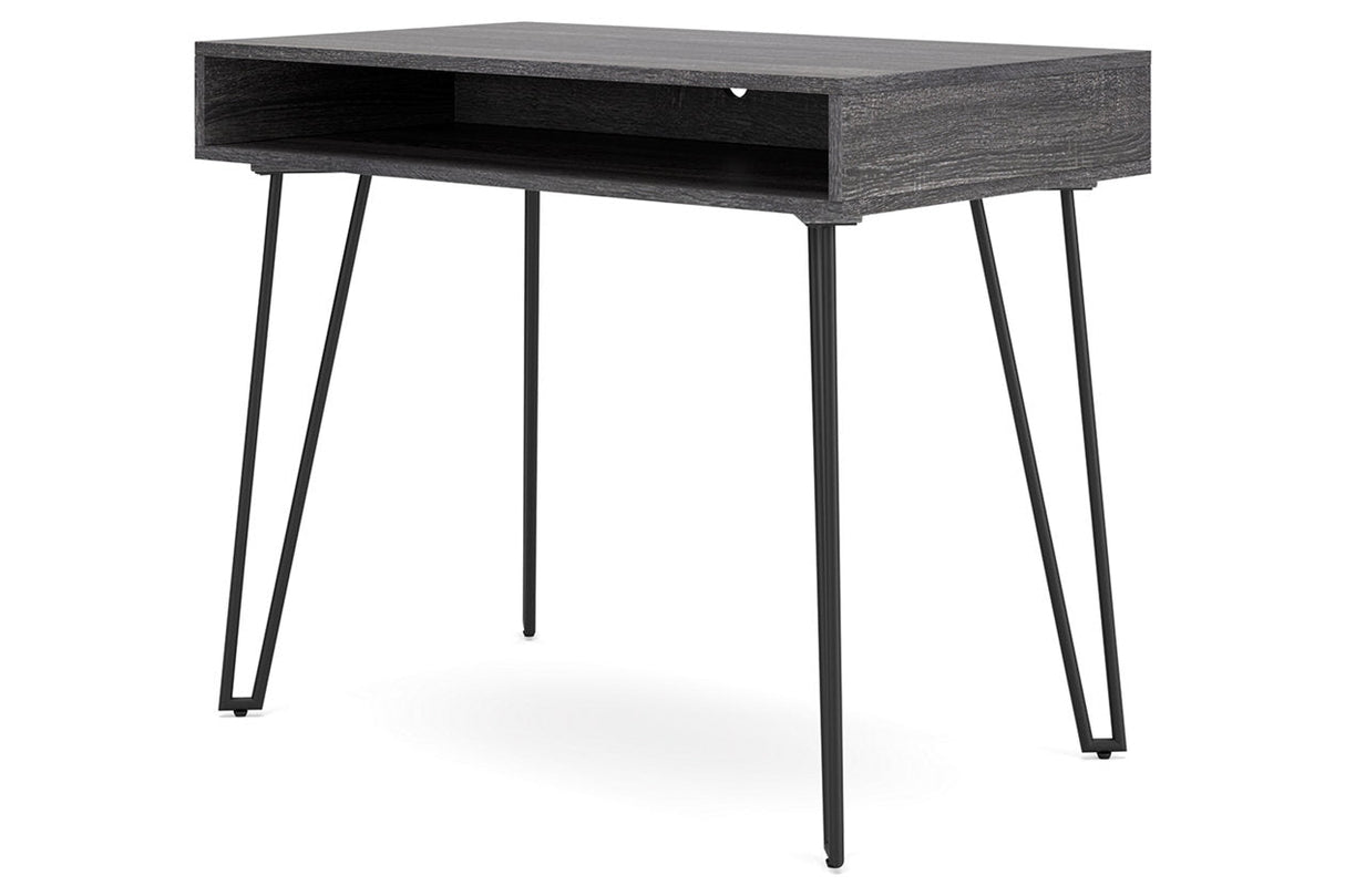 Strumford Charcoal/Black Home Office Desk