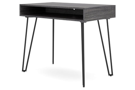 Strumford Charcoal/Black Home Office Desk