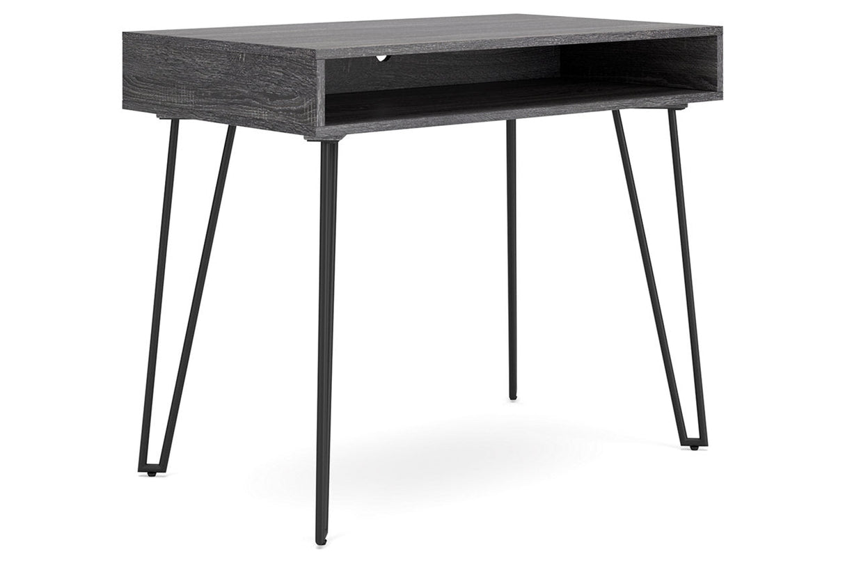 Strumford Charcoal/Black Home Office Desk