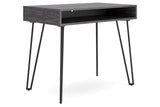 Strumford Charcoal/Black Home Office Desk