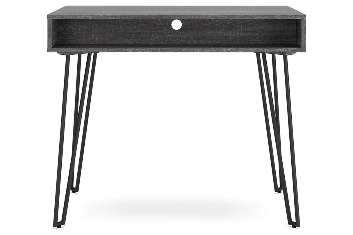 Strumford Charcoal/Black Home Office Desk