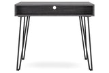 Strumford Charcoal/Black Home Office Desk