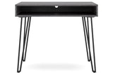 Strumford Charcoal/Black Home Office Desk