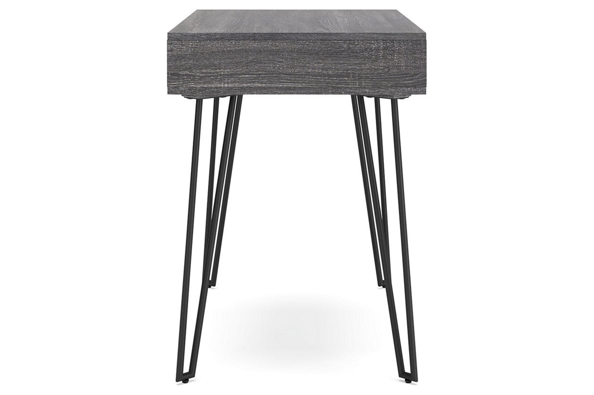 Strumford Charcoal/Black Home Office Desk