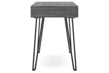 Strumford Charcoal/Black Home Office Desk