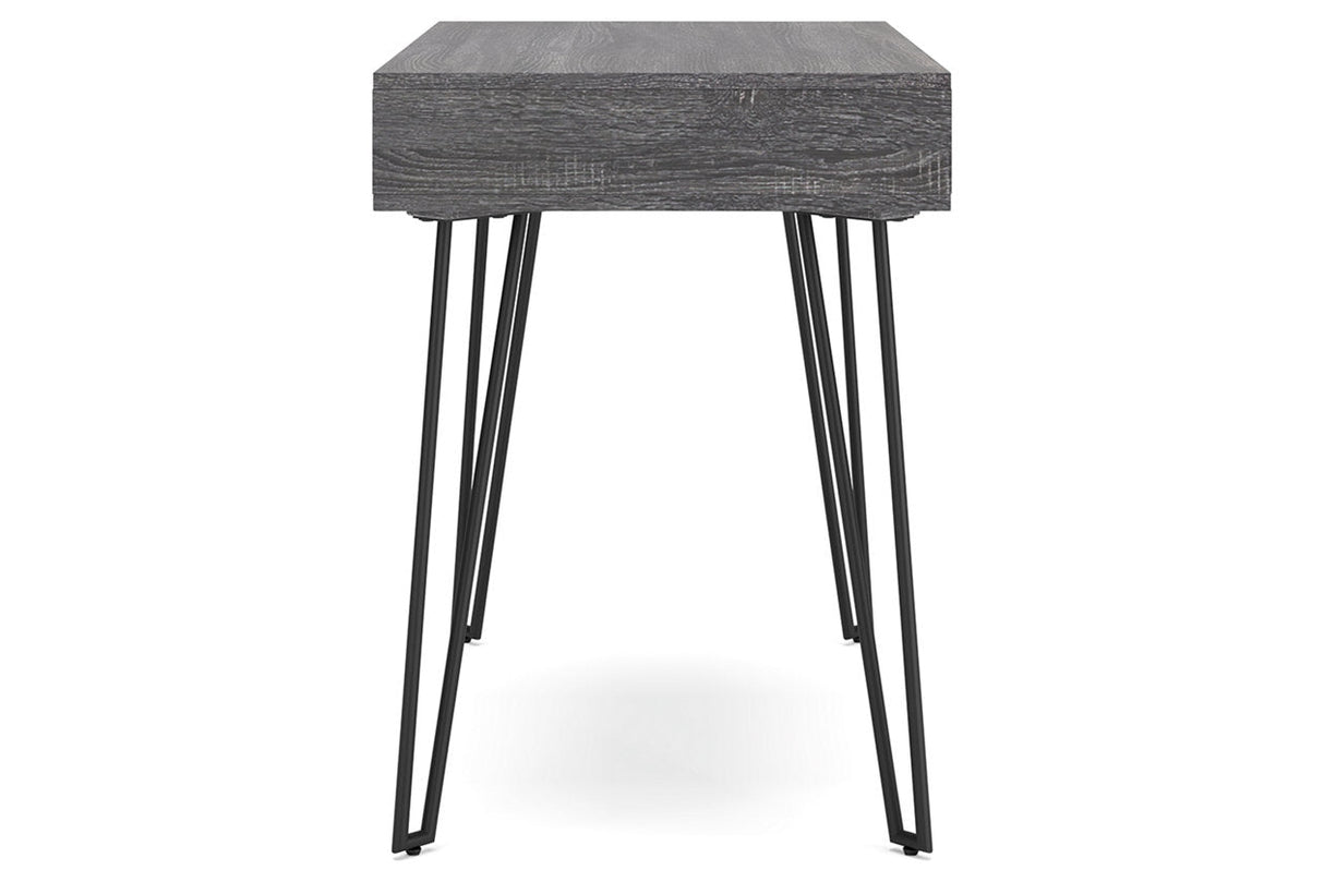 Strumford Charcoal/Black Home Office Desk