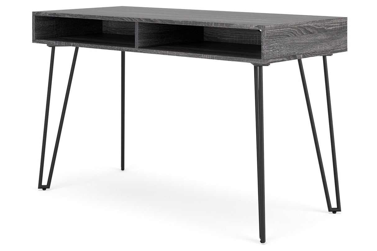 Strumford Charcoal/Black Home Office Desk