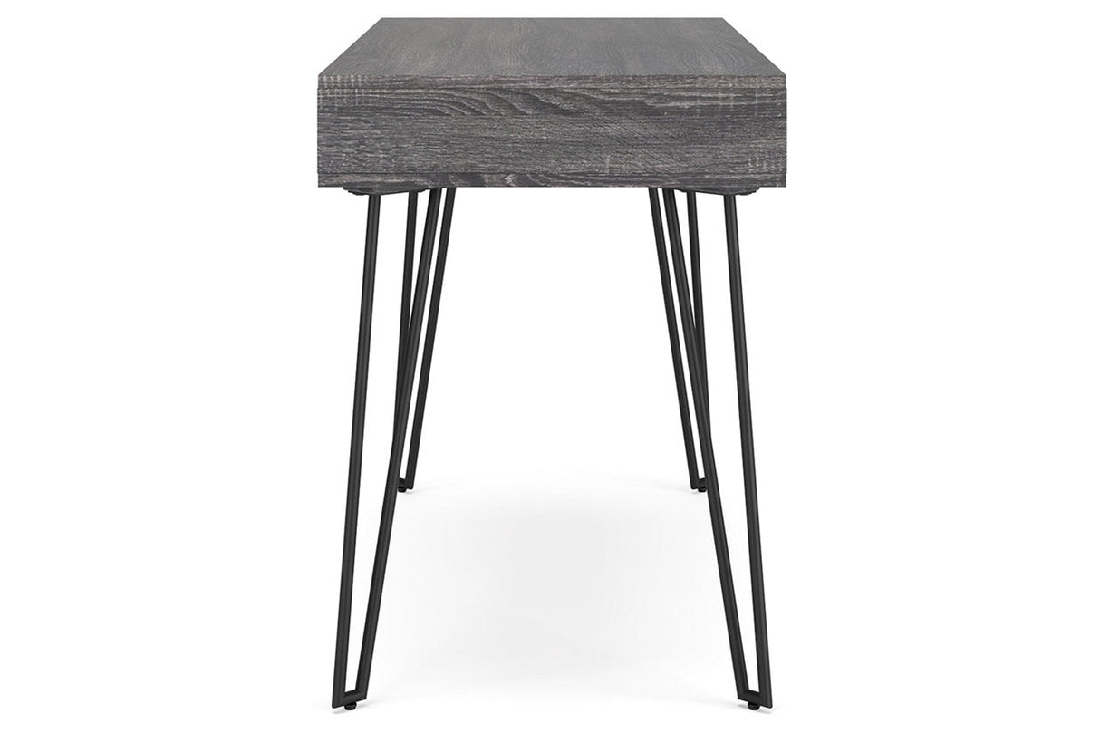 Strumford Charcoal/Black Home Office Desk