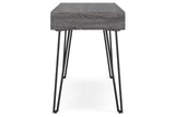 Strumford Charcoal/Black Home Office Desk