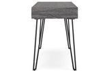 Strumford Charcoal/Black Home Office Desk