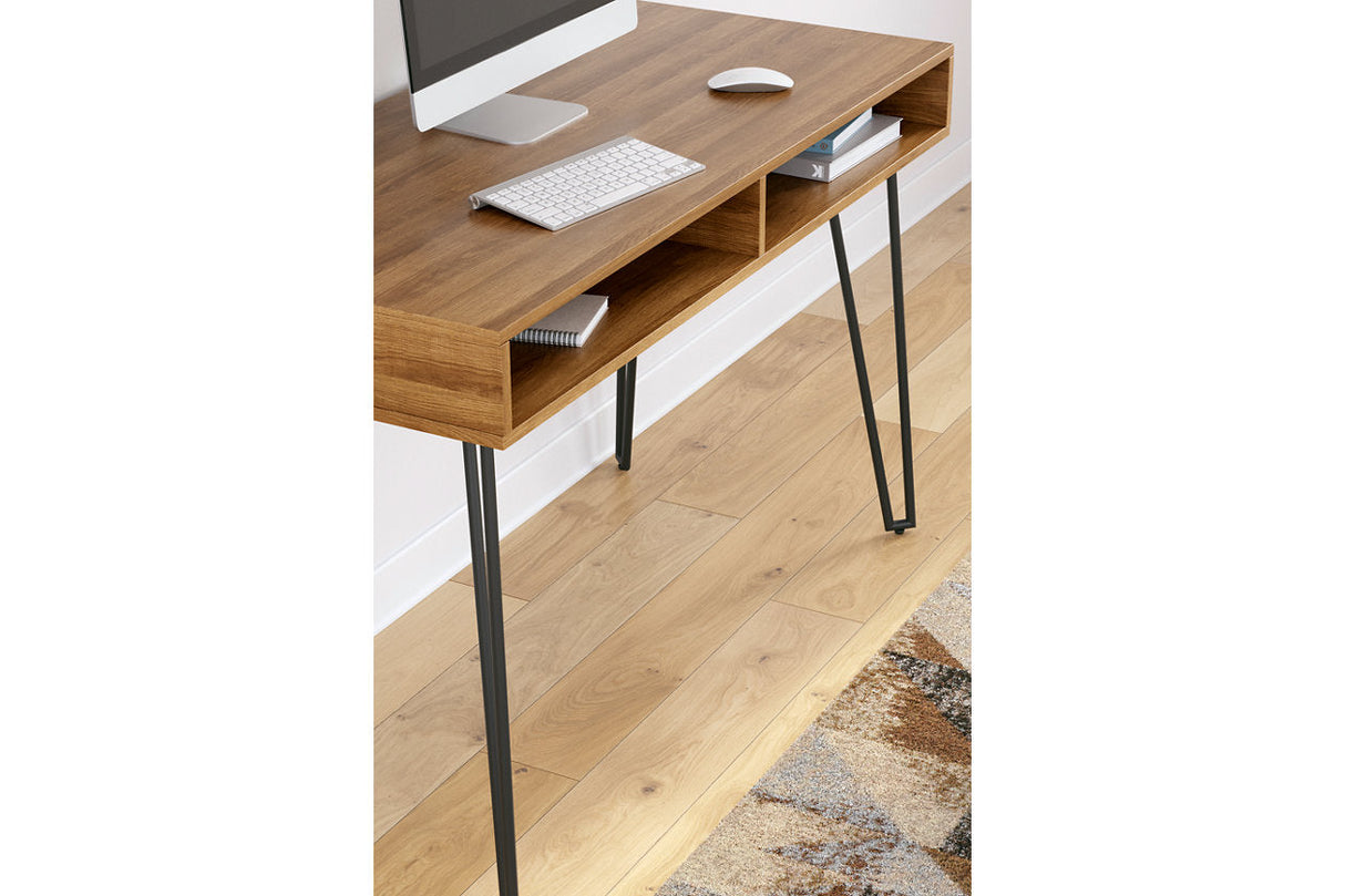 Strumford Brown/Black Home Office Desk