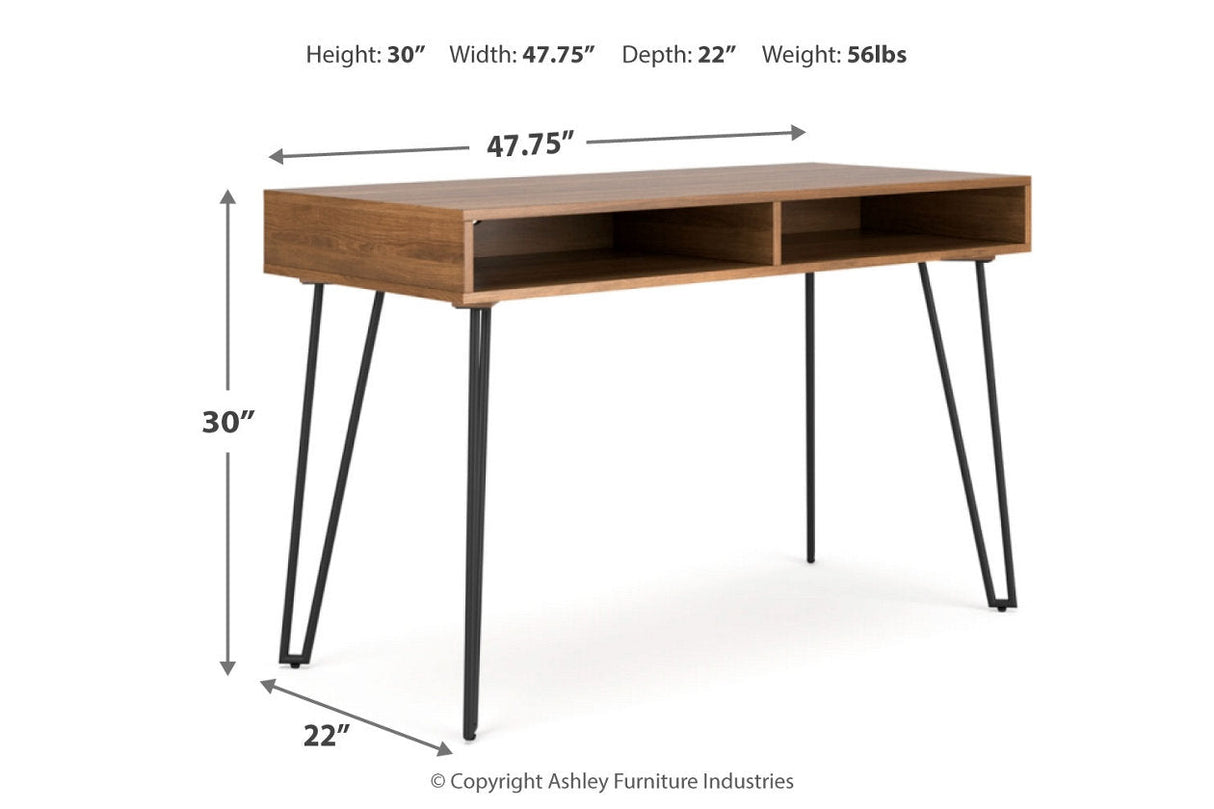 Strumford Brown/Black Home Office Desk