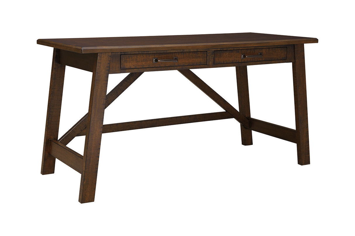 Baldridge Rustic Brown Home Office Desk