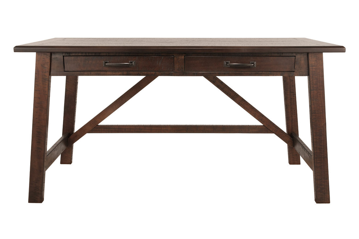 Baldridge Rustic Brown Home Office Desk