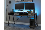 Barolli Gunmetal Gaming Desk