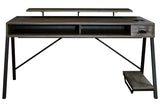 Barolli Gunmetal Gaming Desk