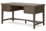 Janismore Weathered Gray Home Office Storage Leg Desk