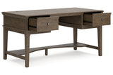 Janismore Weathered Gray Home Office Storage Leg Desk