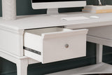 Kanwyn Whitewash Home Office Storage Leg Desk