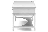 Kanwyn Whitewash Home Office Storage Leg Desk