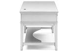 Kanwyn Whitewash Home Office Storage Leg Desk