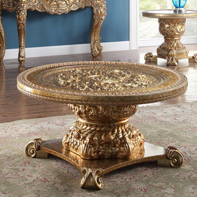 HD-328G Gold Coffee Table by Homey Design at Eve Furniture