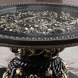 HD-328B Ebony Black/Antique Gold End Table by Homey Design at Eve Furniture