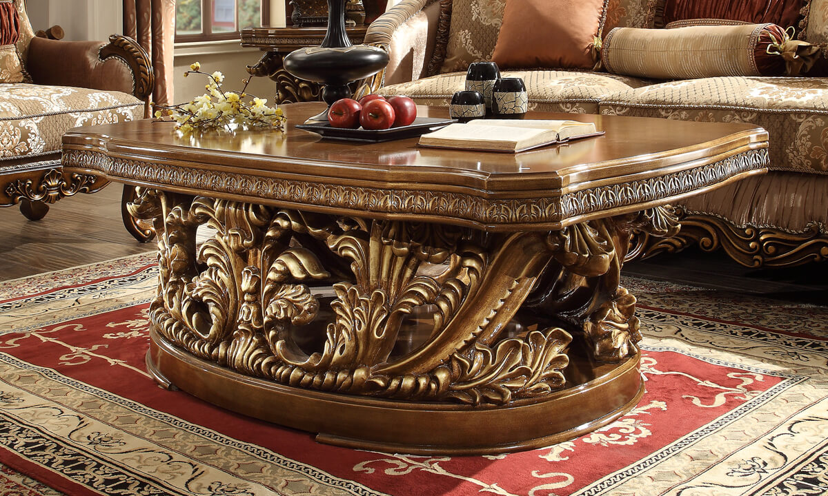 HD-8018 Perfect Brown Coffee Table by Homey Design at Eve Furniture