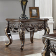 HD-905 Cherry/Metallic Antique Gold Highlights Coffee End Table by Homey Design at Eve Furniture