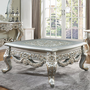 HD-905 Belle Silver/Gold Highlight Side Coffee Table by Homey Design at Eve Furniture