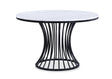 Hadley Black Faux Marble Top Round Dining Table by Crown Mark at Eve Furniture